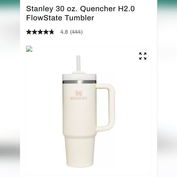 (2) NWT Stanley Cream 30 oz Flowstate Quencher H20 Tumblers - Picture 2 of 12